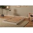 Boho Wood Solid Wood Pop Up Bed with White Frame-Mattress Not Included