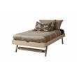 Boho Wood Solid Wood Pop Up Bed with White Frame-Mattress Not Included