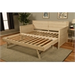 Kodiak Furniture Twin Size Wood Daybed in White - Easy Assembly