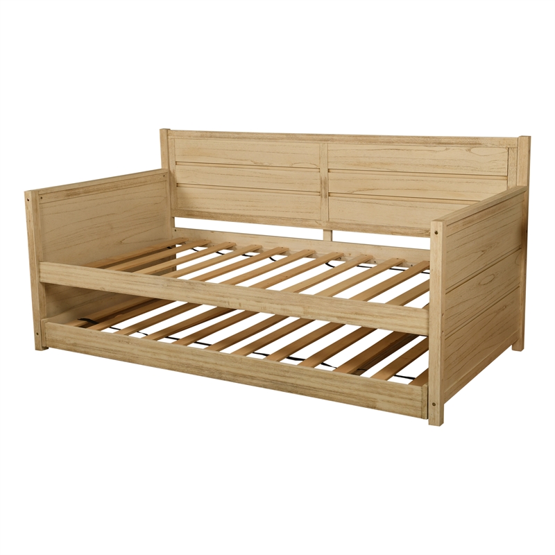 Kodiak Furniture Twin Size Wood Daybed in White - Easy Assembly
