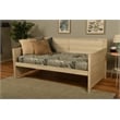 Kodiak Furniture Marisa Wood Daybed in Weathered White with Mattress