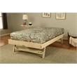 Marisa Pop Up Wood Trundle Bed Frame in White-Mattress Not Included