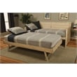 Marisa Pop Up Wood Trundle Bed Frame in White-Mattress Not Included