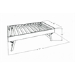 Kodiak Furniture Marisa Pop Up Wood Trundle Bed in Weathered White with Mattress