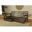Kodiak Furniture Alamosa Sofa Sleeper Includes Storage and Canton Cream Mattress