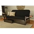 Kodiak Furniture Alamosa Sofa Sleeper Includes Storage and Canton Black Mattress