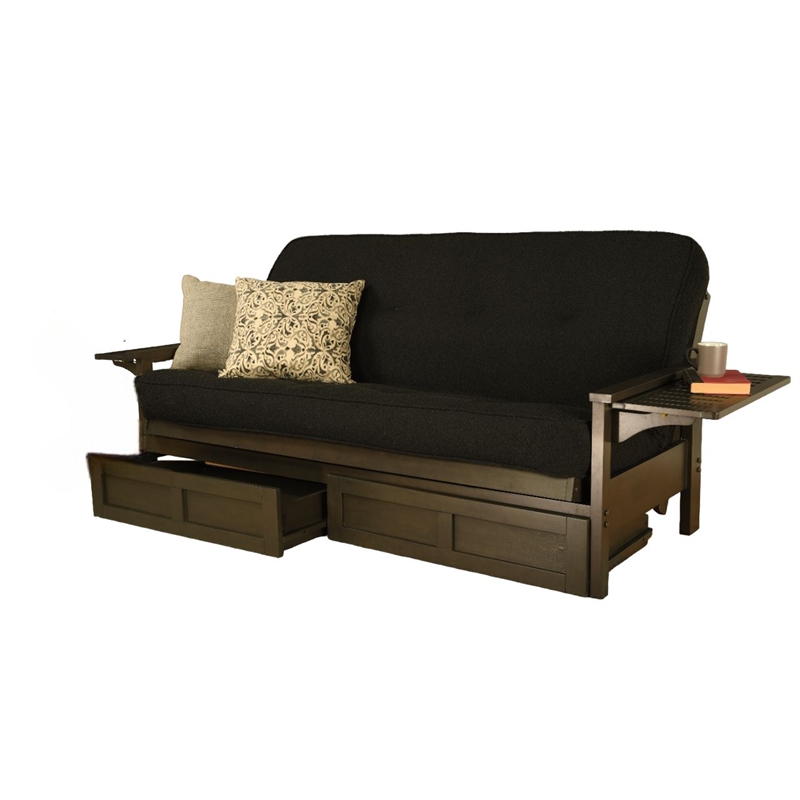 Kodiak Furniture Alamosa Sofa Sleeper Includes Storage and Canton Black Mattress