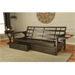 Kodiak Furniture Alamosa Sofa Sleeper with Storage and Linen Stone Gray Mattress