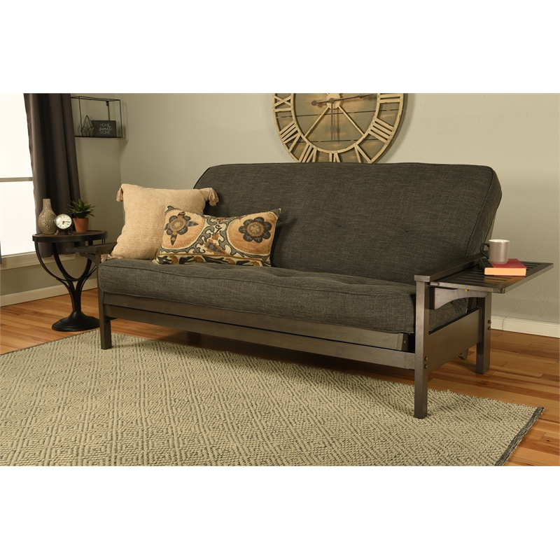 Kodiak Furniture Alamosa Sofa Sleeper Includes Linen Charcoal Gray Mattress