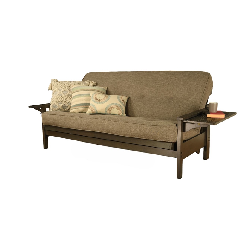 Kodiak Furniture Alamosa Sofa Sleeper Includes Linen Stone Gray Mattress