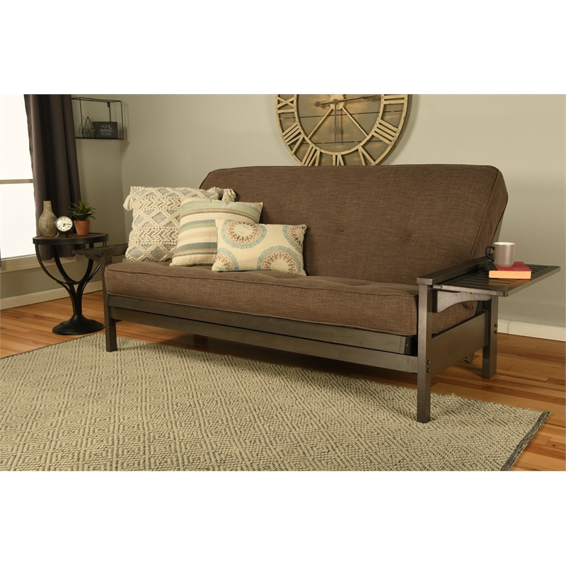 Kodiak Furniture Alamosa Sofa Sleeper Includes Linen Cocoa Brown Mattress