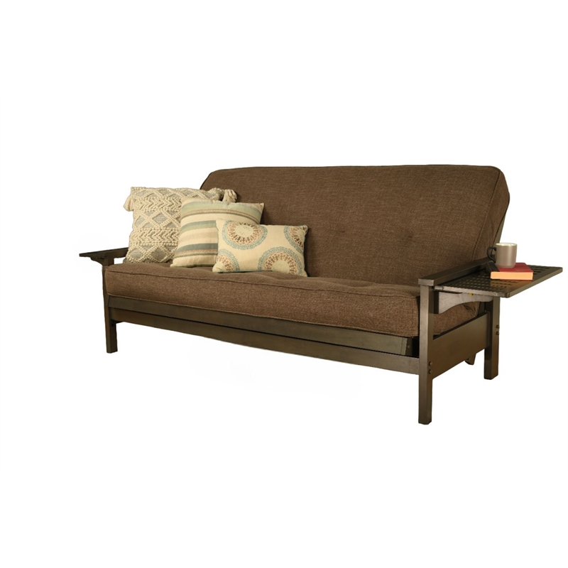 Kodiak Furniture Alamosa Sofa Sleeper Includes Linen Cocoa Brown Mattress