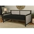 Kodiak Furniture Sloane Wood Daybed in Graystone Finish includes Black Mattress