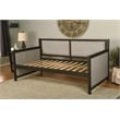 Kodiak Furniture Sloane Wood Daybed in Graystone Finish includes Black Mattress