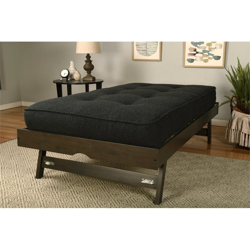 Sloane Wood Pop Up in Graystone Finish - includes Black Mattress