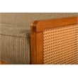 Kodiak Furniture Westport Full-size Wood Futon Set in Honey with Gray Mattress