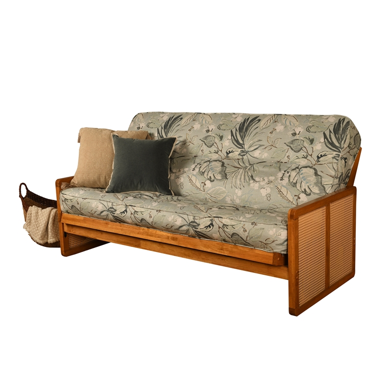Kodiak Furniture Westport Full Wood Futon Set in Honey w/Takara Rain Mattress