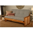 Kodiak Furniture Westport Full-size Wood Futon Set w/ Seaport Blue Mattress