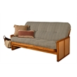 Kodiak Furniture Westport Full-size Wood Futon Set w/ Seaport Blue Mattress