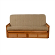 Kodiak Furniture Westport Full-size Wood Futon Set w/ Storage and Aqua Mattress