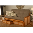 Kodiak Furniture Westport Full-size Wood Futon Set w/ Storage and Stone Mattress