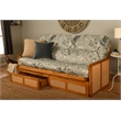 Kodiak Furniture Westport Full-size Wood Futon Set w/ Storage and Rain Mattress