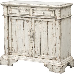 coast to coast imports olivia aged cream two door two drawer cabinet