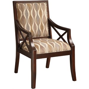 coast to coast imports cowie birch wood frame espresso accent chair