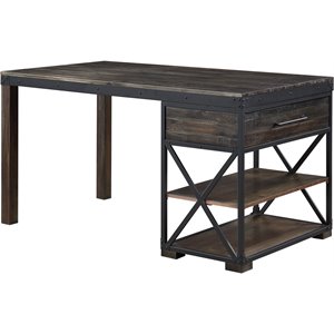 coast to coast imports canyon ridge brown solid wood counter height dining table