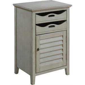 coast to coast imports madrillon burnished grey one door two drawer cabinet