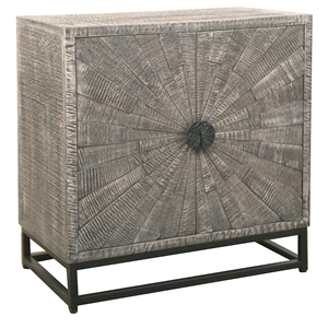 coast to coast imports spinner brownish gray wood cabinet with light white wash