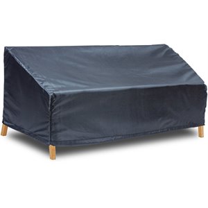 shield outdoor gold polyester patio sofa cover in charcoal gray
