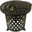 Shield Outdoor Comfort Care Weave Metal Patio Accent Table with Ice Bucket