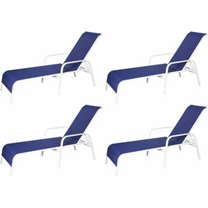 shield outdoor comfort care patio chaise lounge (set of 4)