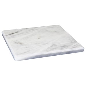 natural geo decorative white square marble kitchen cutting board