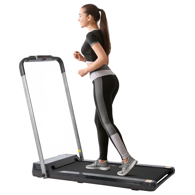 Living essentials etmgy0139 2 in 1 foldable electric treadmill sale