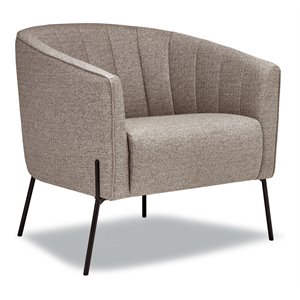 sofas to go blair contemporary fabric accent chair in honor pepper/tan & black