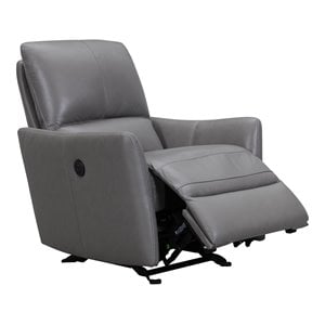 sofas to go charleston contemporary leather power recliner in apollo gray