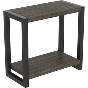 Safdie & Co. 23&quotL 1-Shelf Accent Table in Dark Grey
