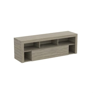 Safdie & Co. 59&quotL 1-Big Drawer 5-Shelves TV Stand in Dark Taupe