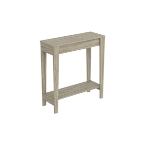 Safdie & Co. 31&quotL 1-Shelf Console Table in Dark Taupe
