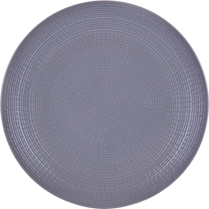 Safdie & Co. Stoneware Dinnerset 12 Piece Embossed Grey Medallion