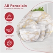 Safdie & Co. Porcelain Dinnerset 16 Piece Gold Marble