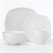 Safdie & Co. Porcelain Dinnerset 16 Piece Metric Soft Square