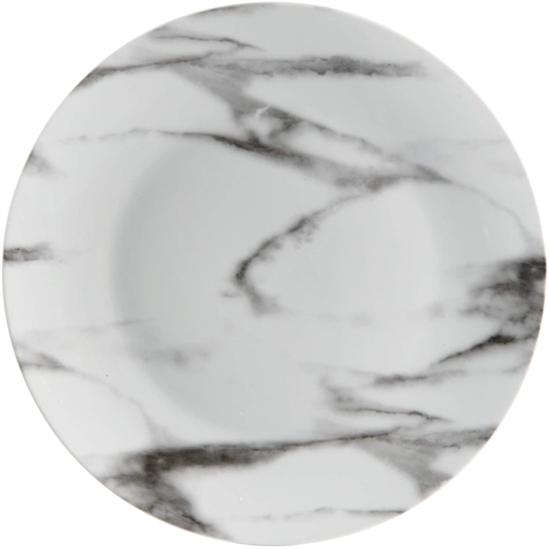 Safdie & Co. Porcelain Dinnerset 16 Piece Coupe Marble