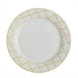 Safdie & Co. Porcelain Dinnerset 12 Piece Gold Jacquard