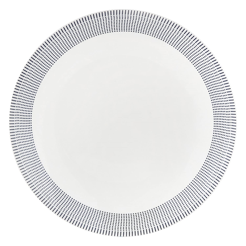 Safdie & Co. Porcelain Dinnerset 16 Piece Round Rim Fez