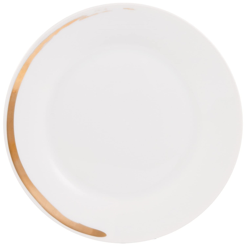 Safdie & Co. Porcelain Dinnerset 16 Piece Round Rim Venice Multi-Color