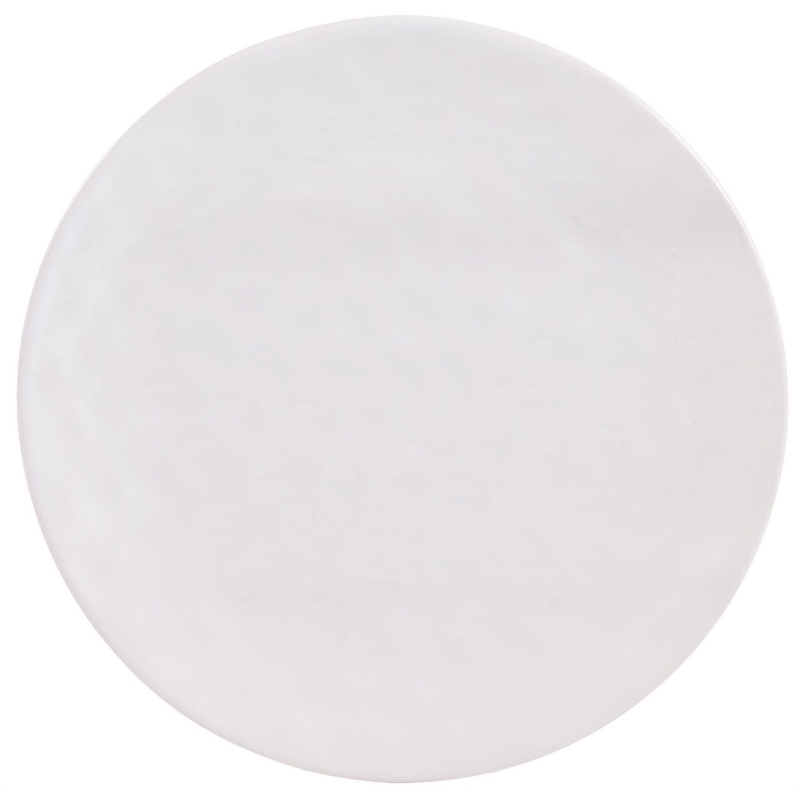 Safdie & Co. Stoneware Dinnerset 12 Piece Hammered White Sutton