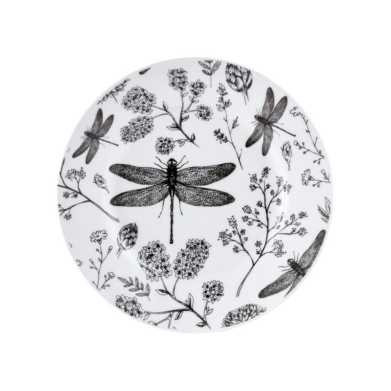 Safdie & Co. Porcelain Dinnerset 16 Piece Dragonfly